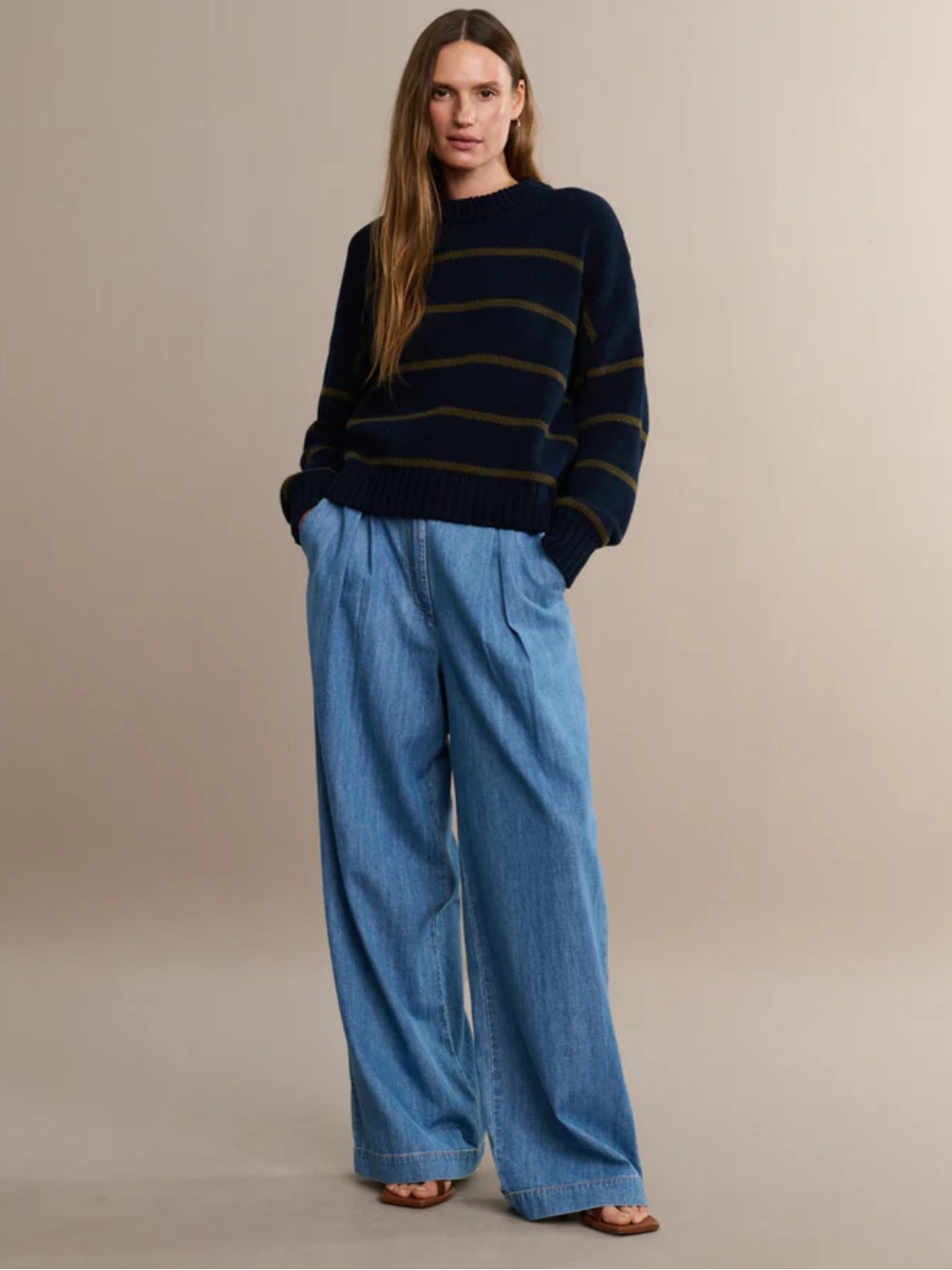 NWT Jenni Kayne Denim Newport Trouser - 2 (petit length)
